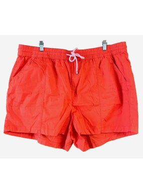 Torrid Orange Poplin Yacht Shorts 3X (22/24) Drawstring Summer NWT